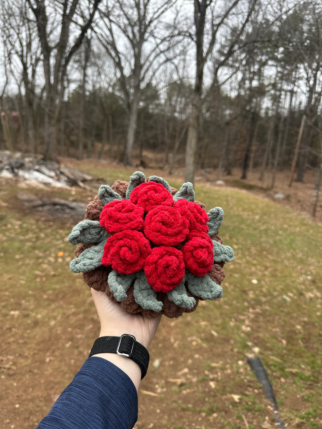 Red flower bouquet